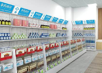 中岛货架的定制需要根据具体的药店情况来进行规划和设计，以满足药店的经营需求和顾客的购物体验。